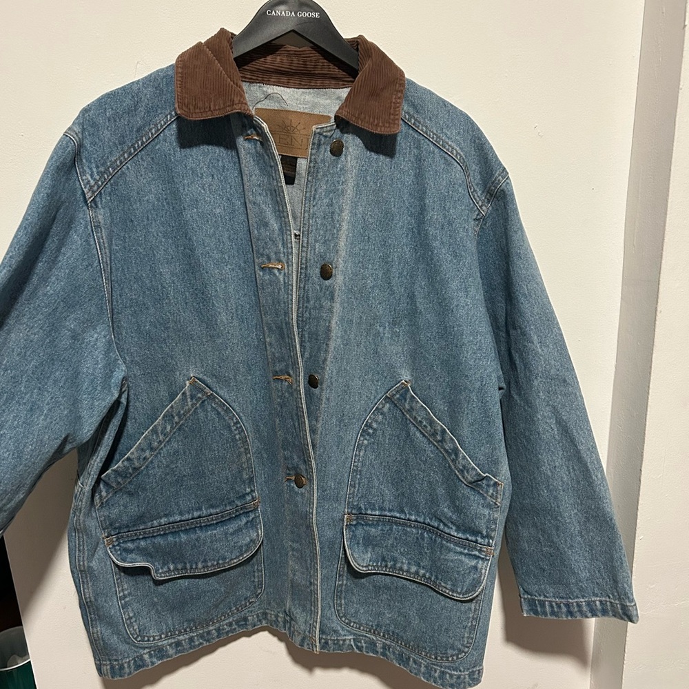 DENIM CHORE JACKET heavy duty high quality size Large